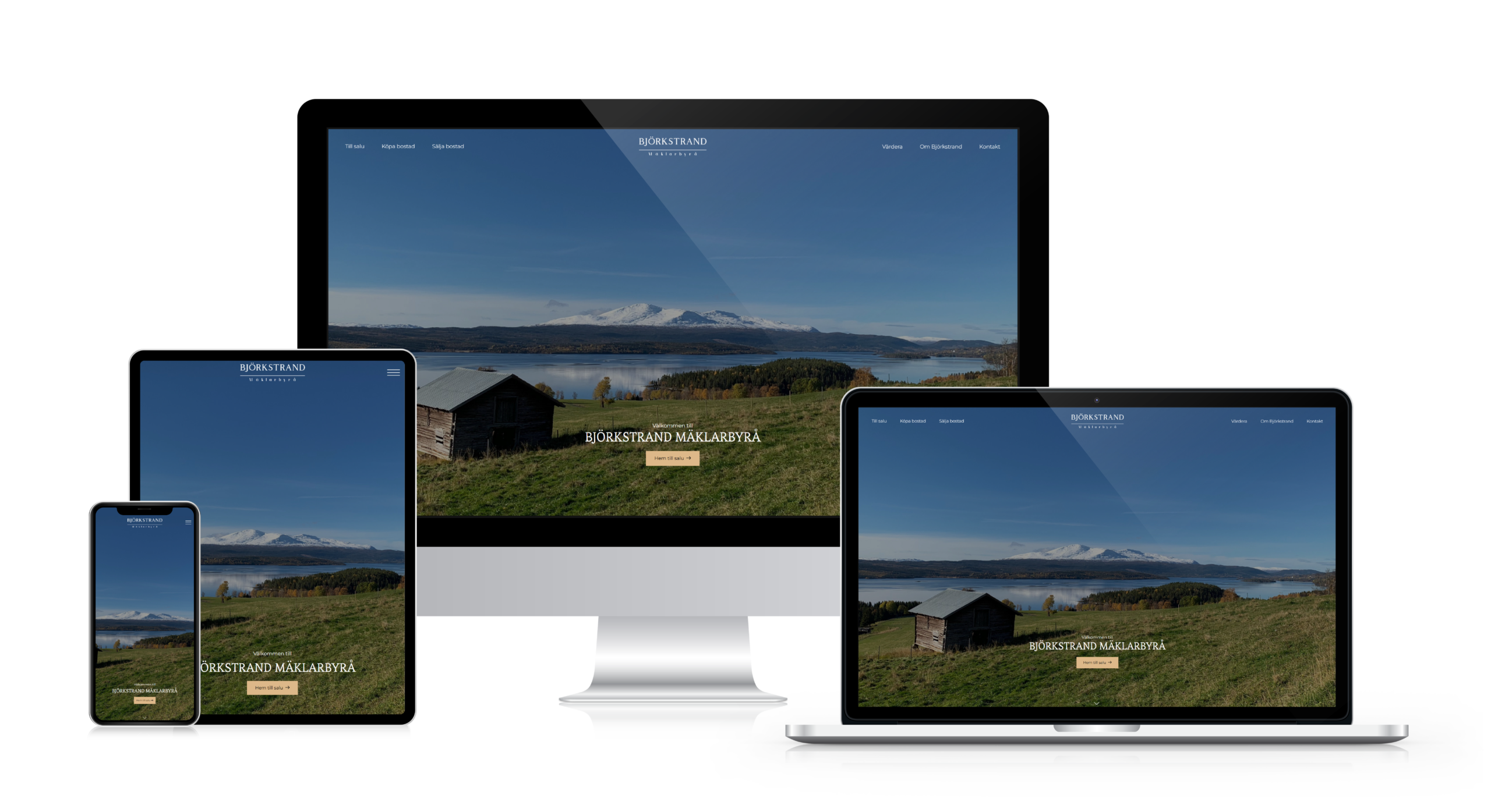Björkstrand mäklarbyrå kust it hemsida mäklarhemsida